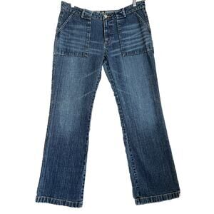 Arizona Jeans Co. Womens Size 11 Blue Straight Leg Hipster Stretch Denim